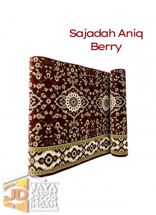 Karpet Sajadah Aniq col Berry 120x600, 120x1200, 120x1800, 120x2400, 120x3000